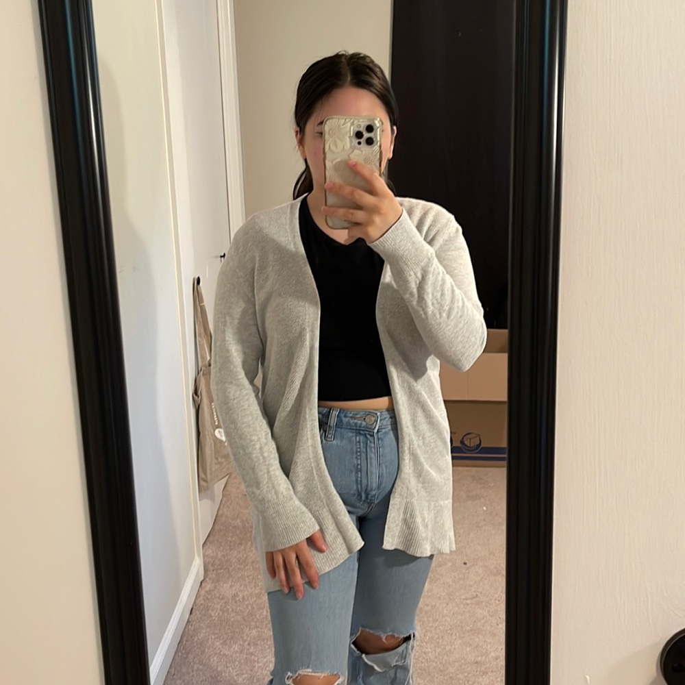 Light grey gap cardigan